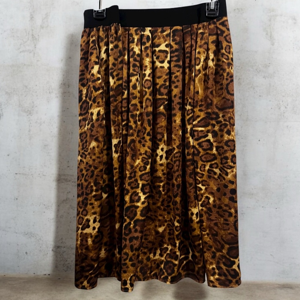 Ruby Rd. Animal Print Maxi Skirt - Picture 3 of 7